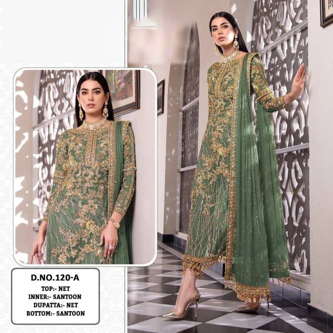KF 120 Colors Wholesale Pakistani Salwar Suits Catalog